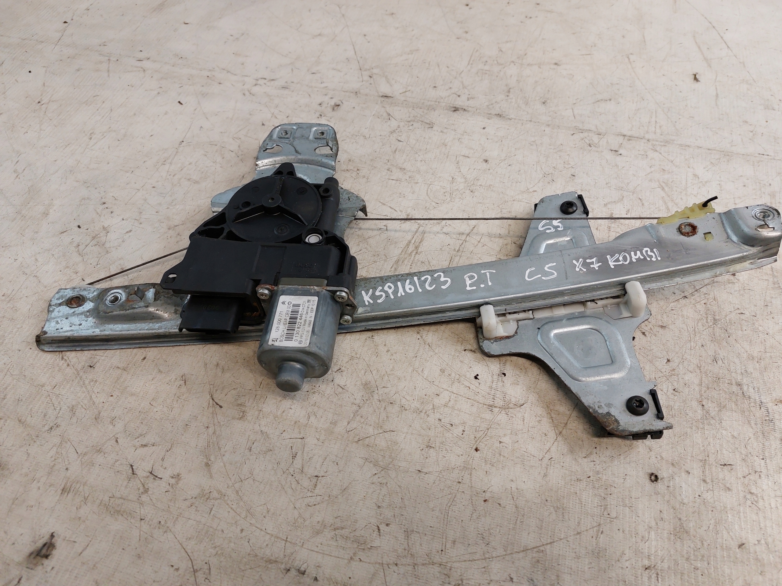 window regulator right rear part CITROEN C5 X7 KOMBI