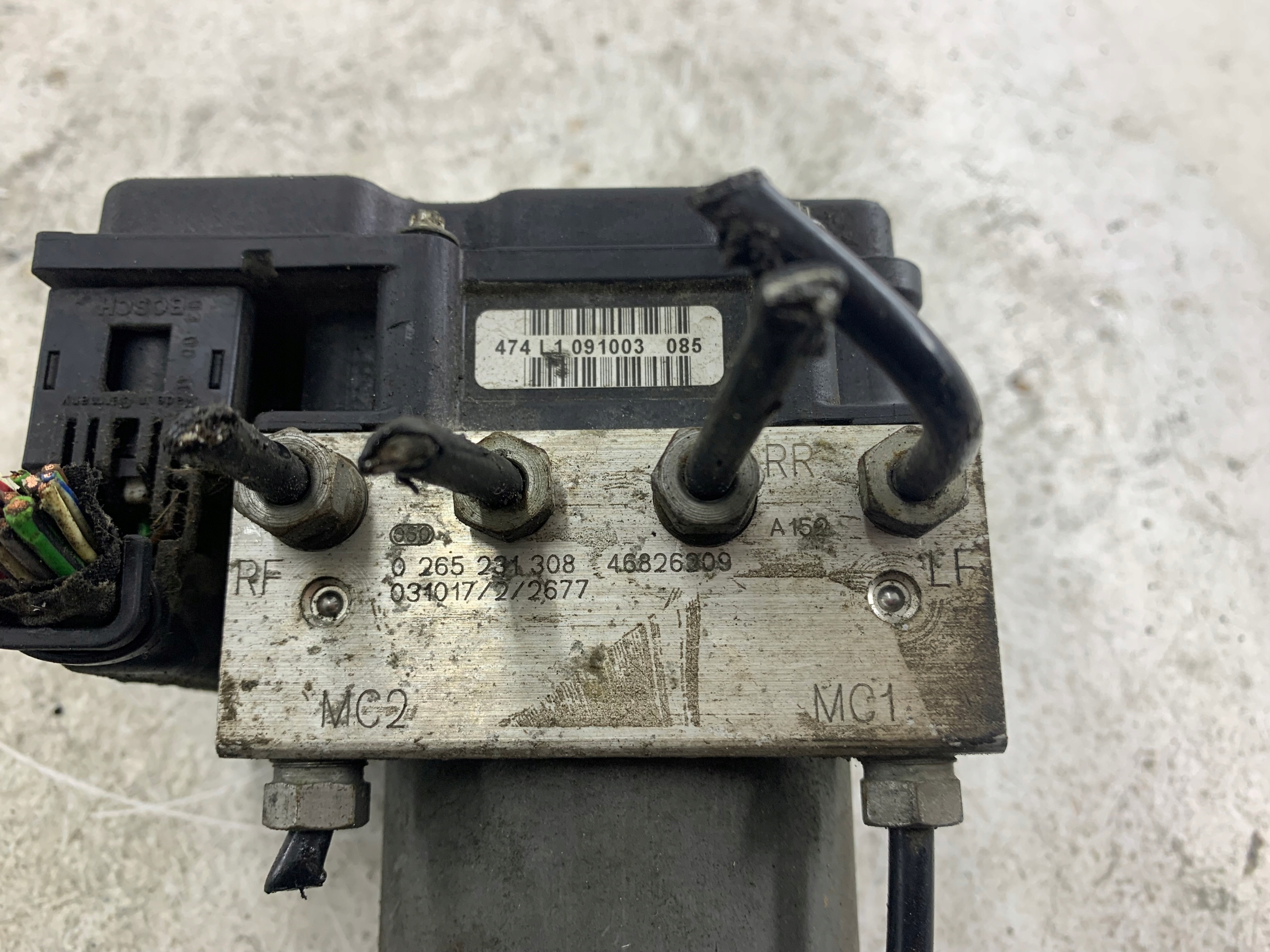 FIAT IDEA servofreno ABS 46826209 0265800304