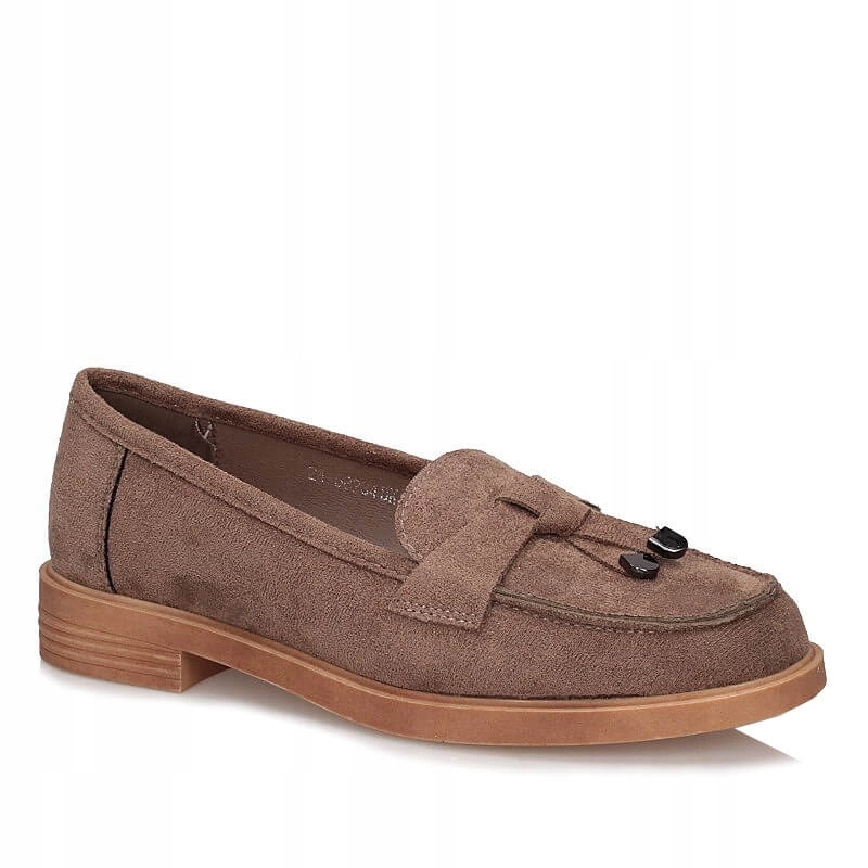 Módní polobotky Mokasíny Vinceza 58234 Dk.be Su béžové