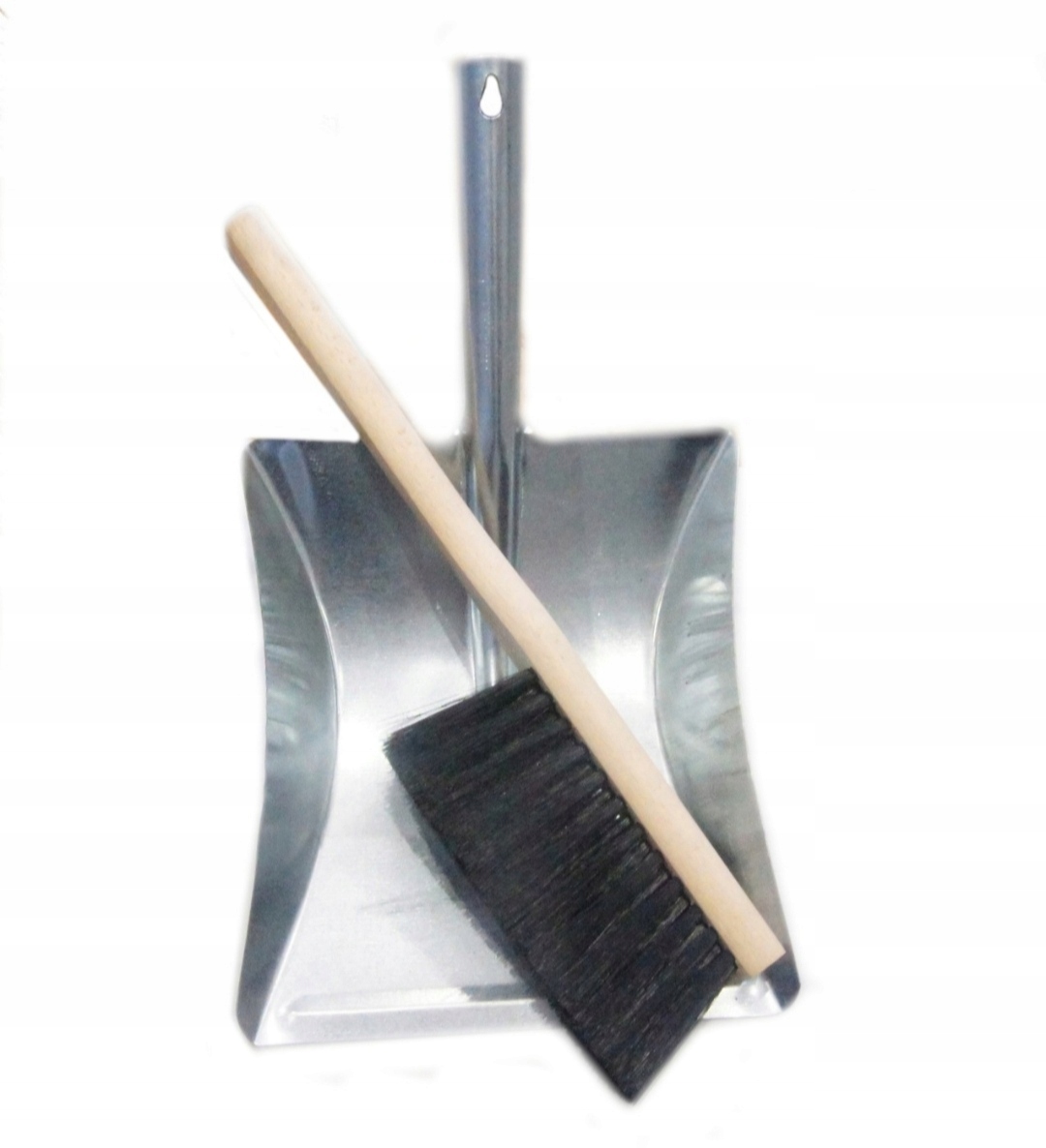 

Łopatka śmietniczka metal zestaw zmiotka