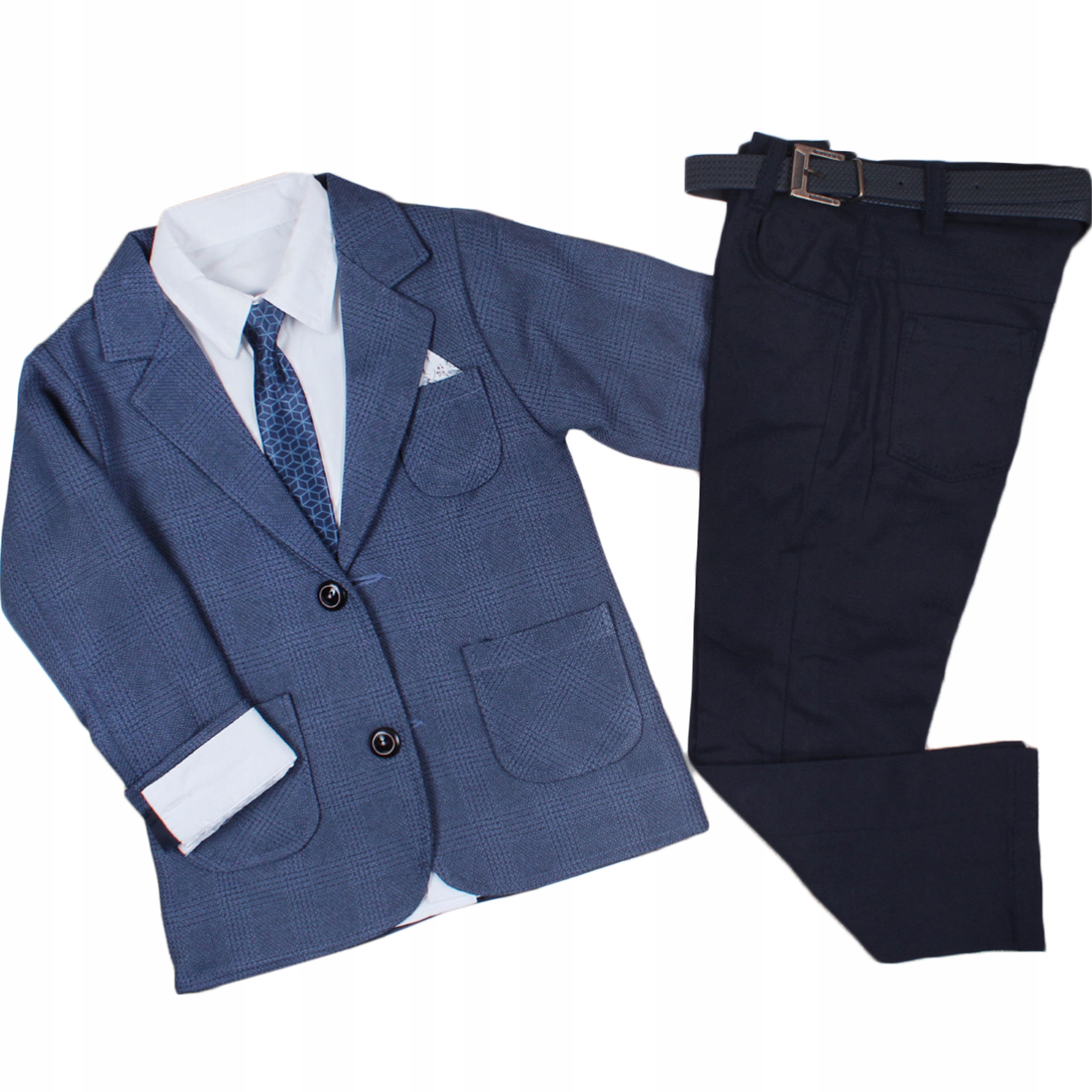 

Garnitur Dziecięcy 5cz. koszula krawat pasek 110