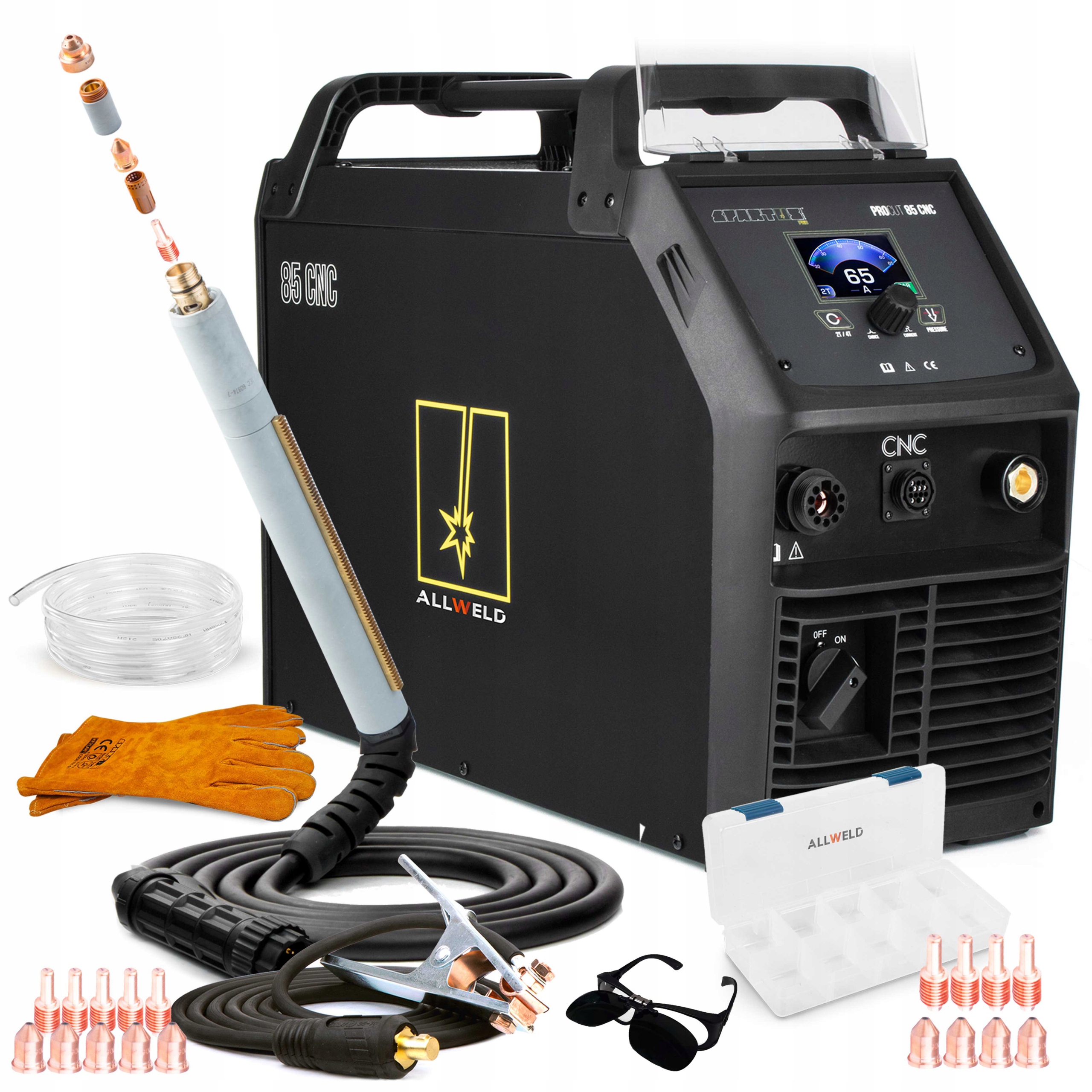 Plazmová Řezačka Plasma Spartus Procut 85 Cnc 400V 65A 40 MM Igbt LCD Hf