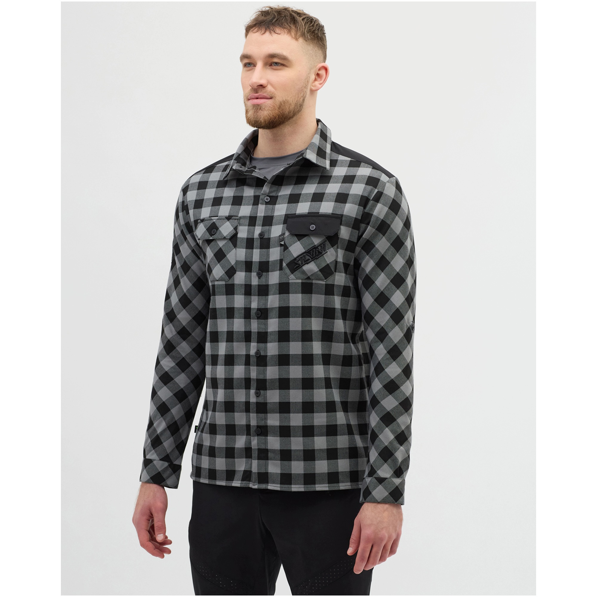 Koszula męska flanelowa na rower Silvini Men Shirt Farini r. L