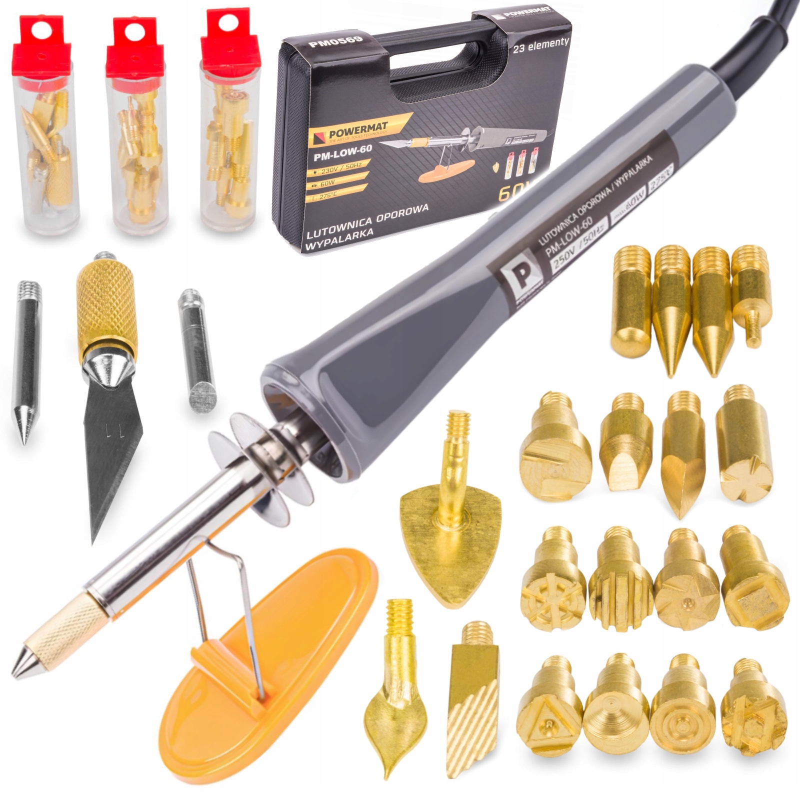 ПАЯЛЬНИК 60W WYPALARKA ДЛЯ ДЕРЕВА PIROGRAF 23EL