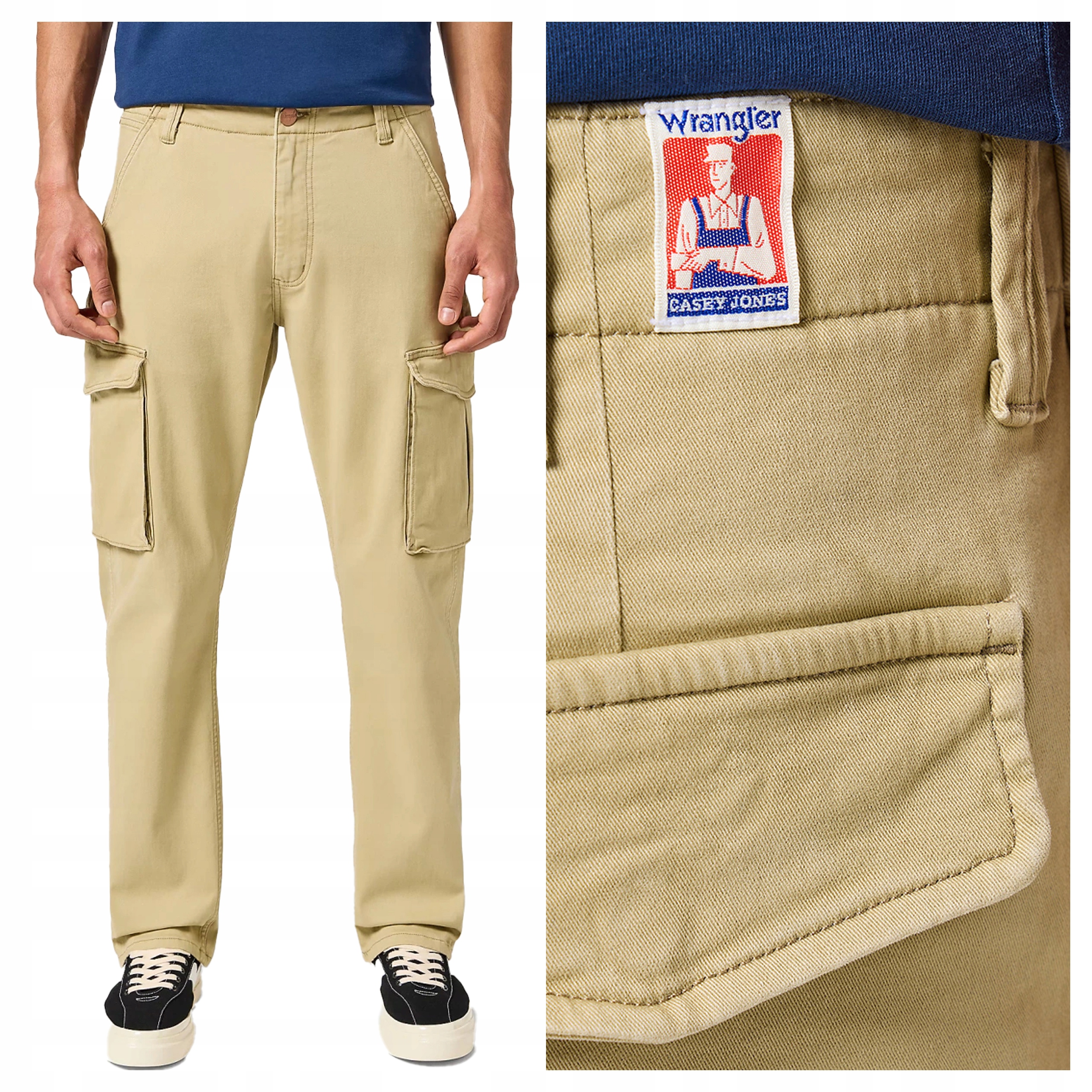 Wrangler Casey Jones Cargo W38 L34 Pánské látkové kalhoty