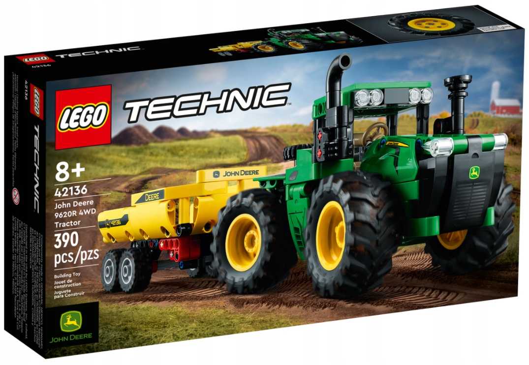 

Lego Technic 42136 Traktor John Deere 9620R 4WD 8+