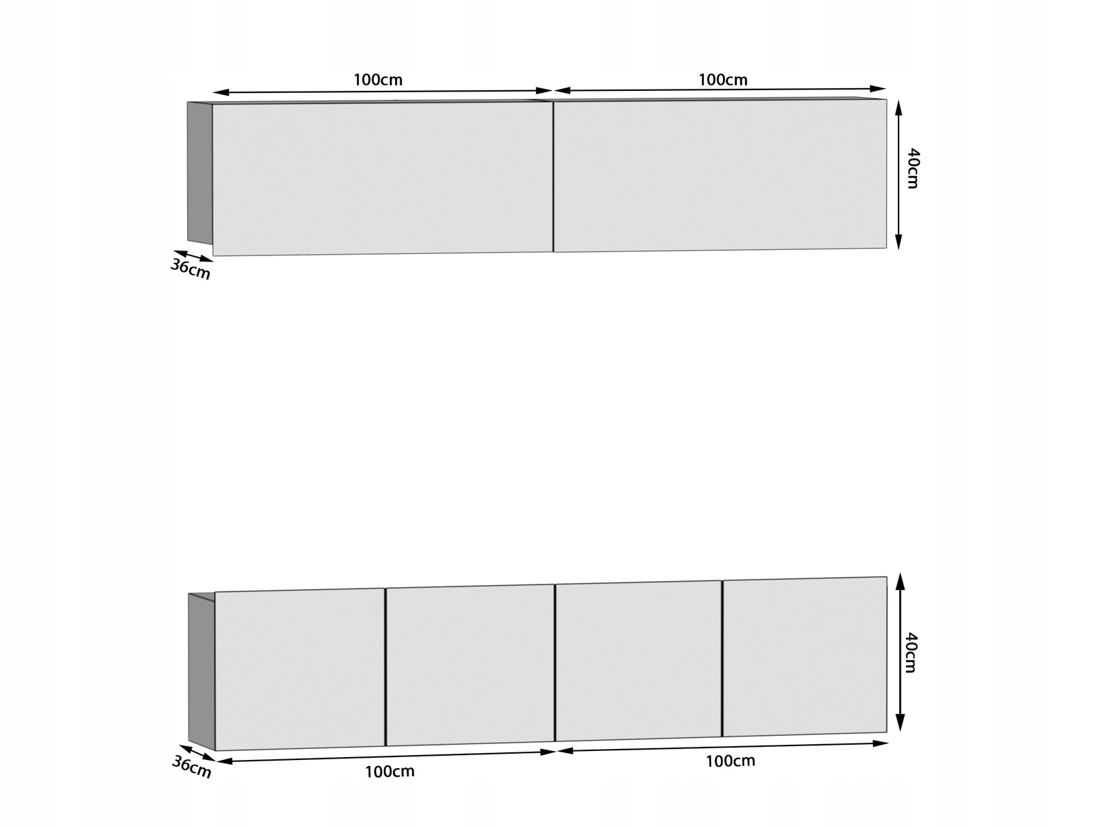 Meblościanka Meble Pokojowe do salonu pokoju Kod producenta MIL 6/5/W/GW1/0/0