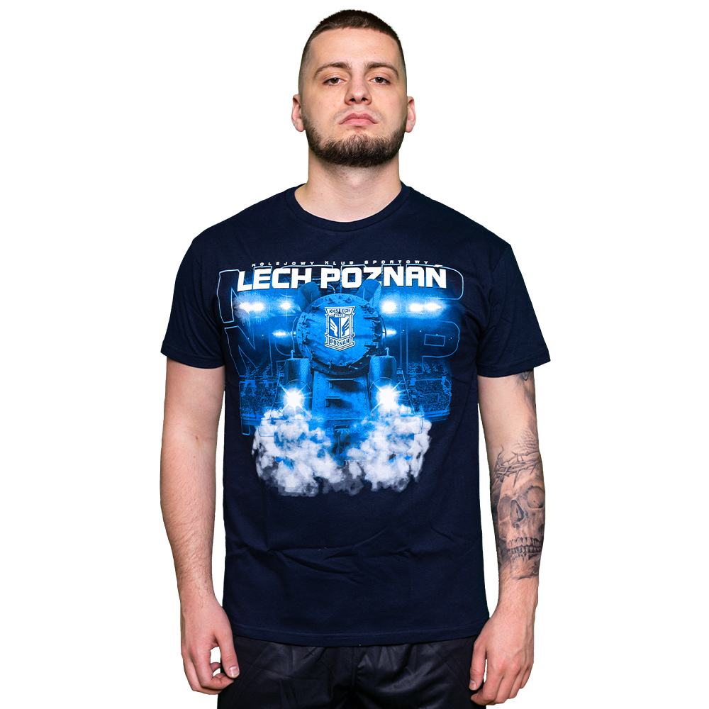Koszulka Lech Poznań Lokomotywa Granatowa S