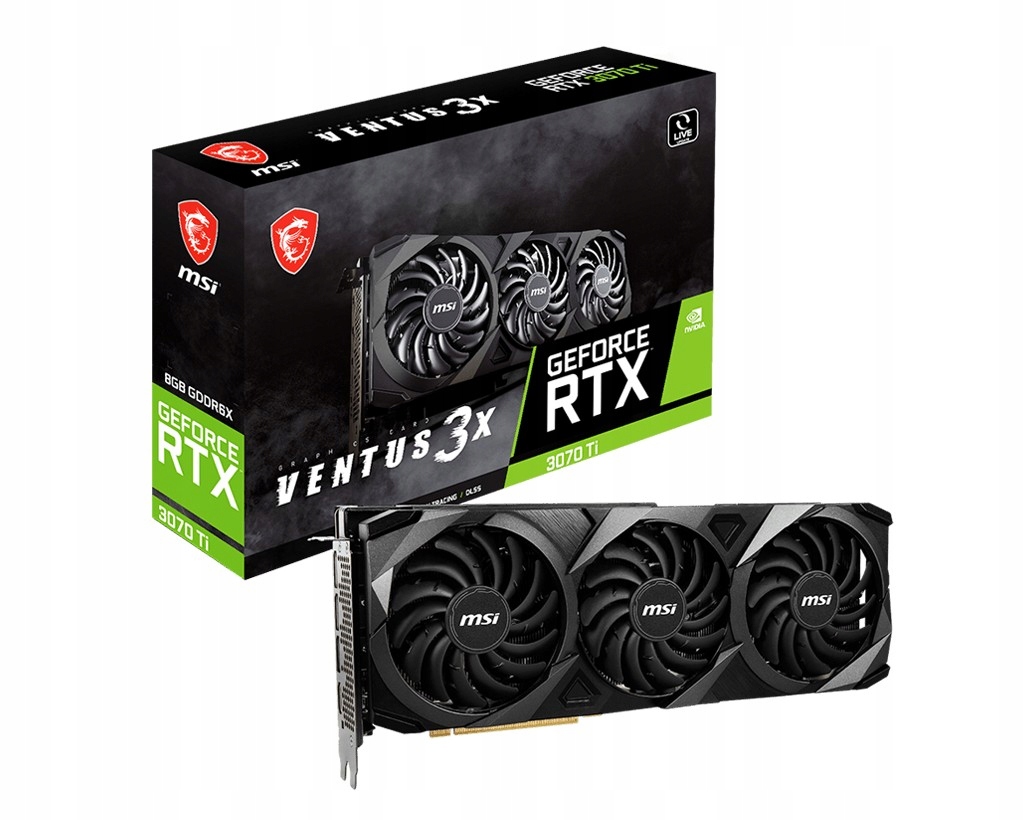 Karta MSI GeForce RTX 3070 Ti VENTUS 3X 8G OC