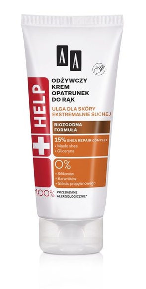 2x AA HELP ODŻYWCZY OPATRUNEK EKSTREMALNIE SUCHE RĘCE