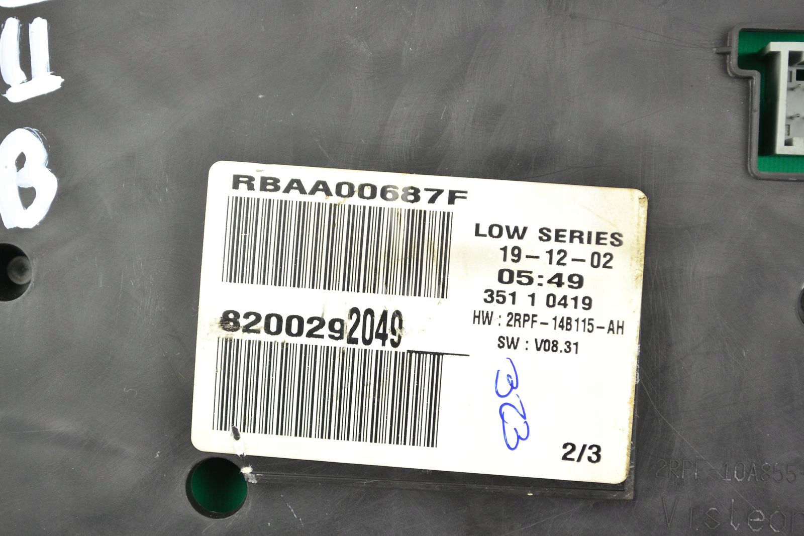 dials PREDKOSCIOMIERZ RENAULT MEGANE 8200292049