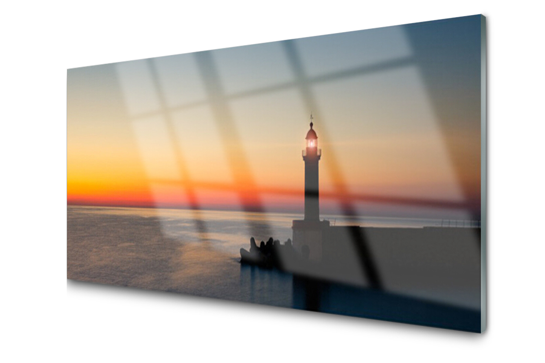 

Panel szklany dekoracyjny Latarnia Morska 100x50