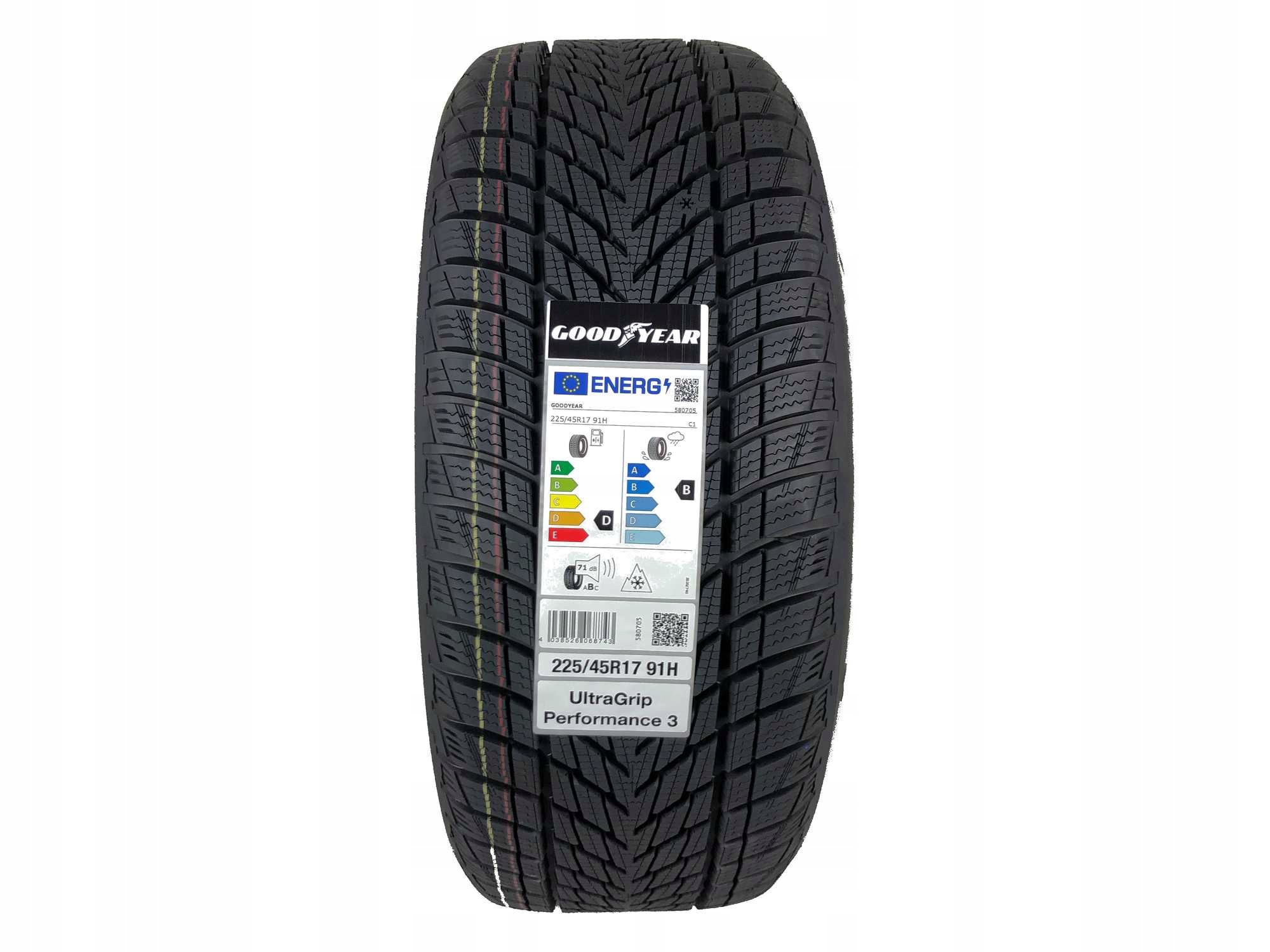 Opona zimowa 225/45R17 Goodyear UltraGrip Performance 3 2026