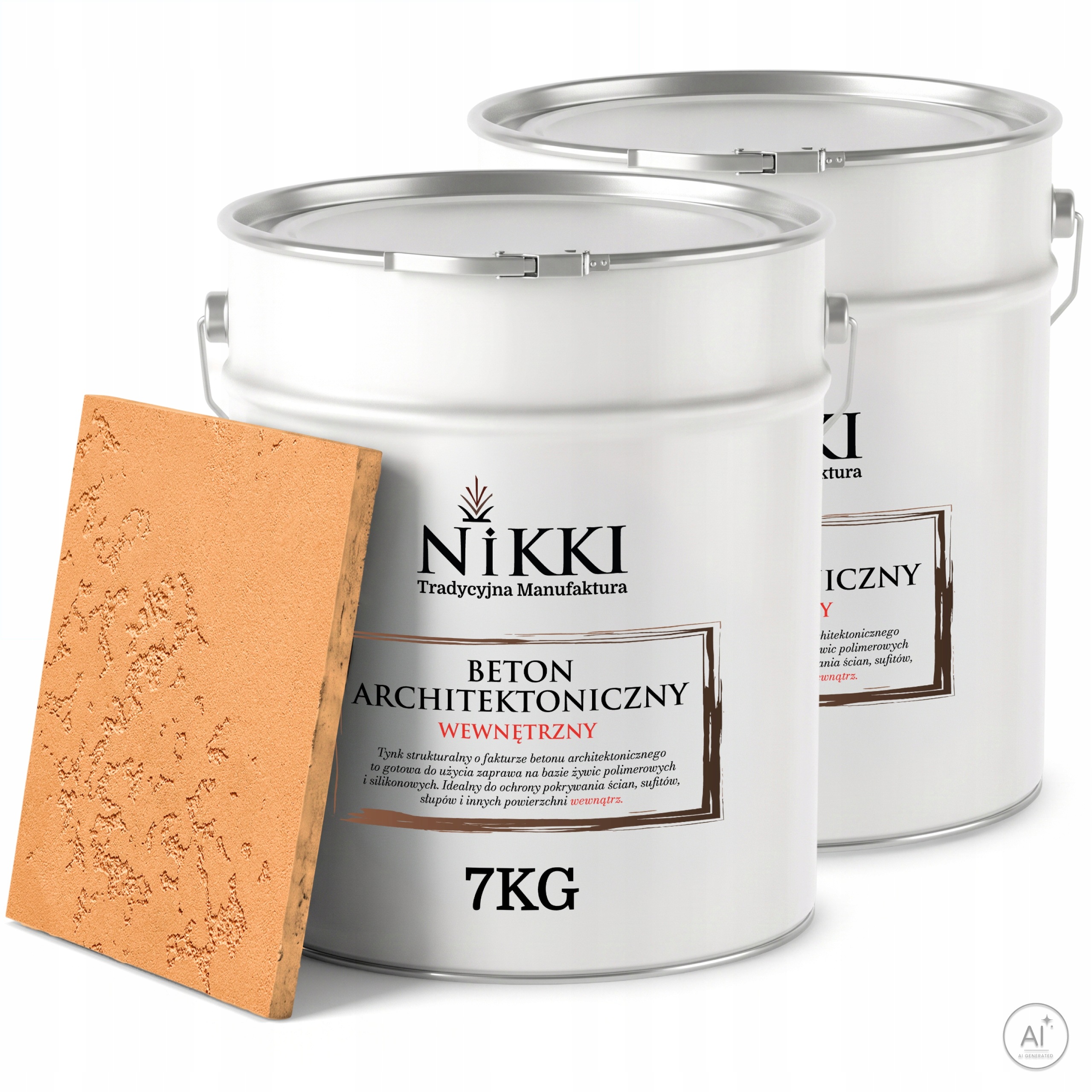 Dekorativní omítka s Betonu strukturou, vnitřní, 2 x 7 kg, karamelová, F596 Uv