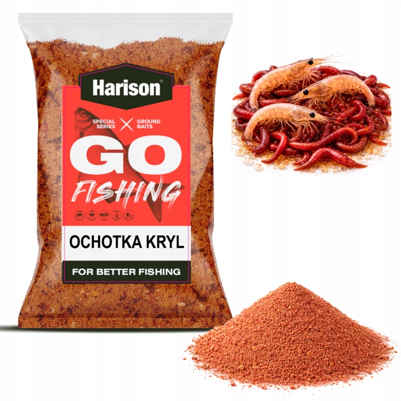 Zanęta wędkarska Harison 1 kg Go-fish karp lin karaś płoć Ochotka Kryl