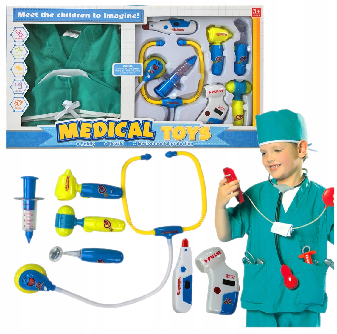 

Mały Doktor Zestaw Lekarski Chirurg Lekarz Akcesor
