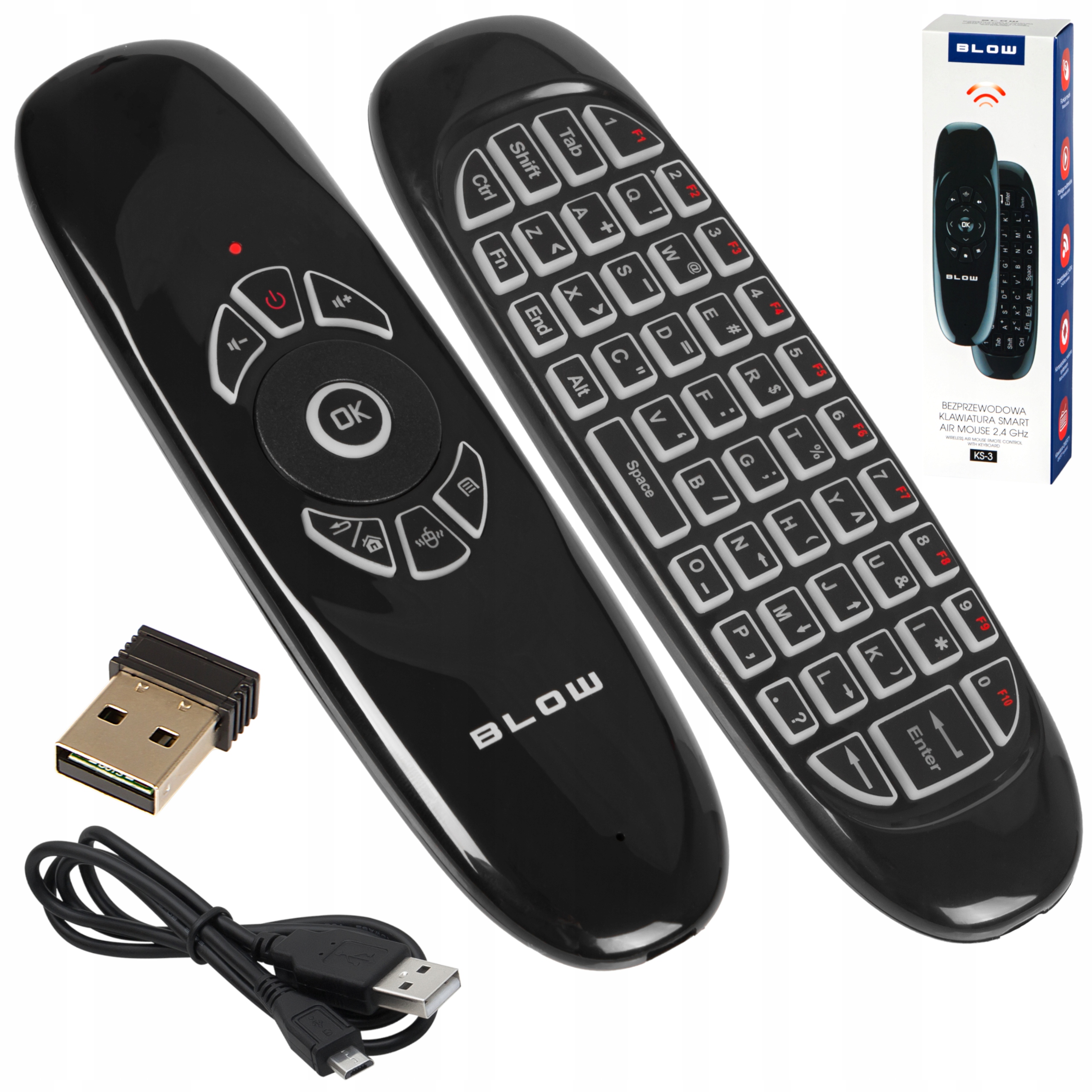 

Klawiatura pilot Blow 3w1 Smart Tv Pc Air Mouse