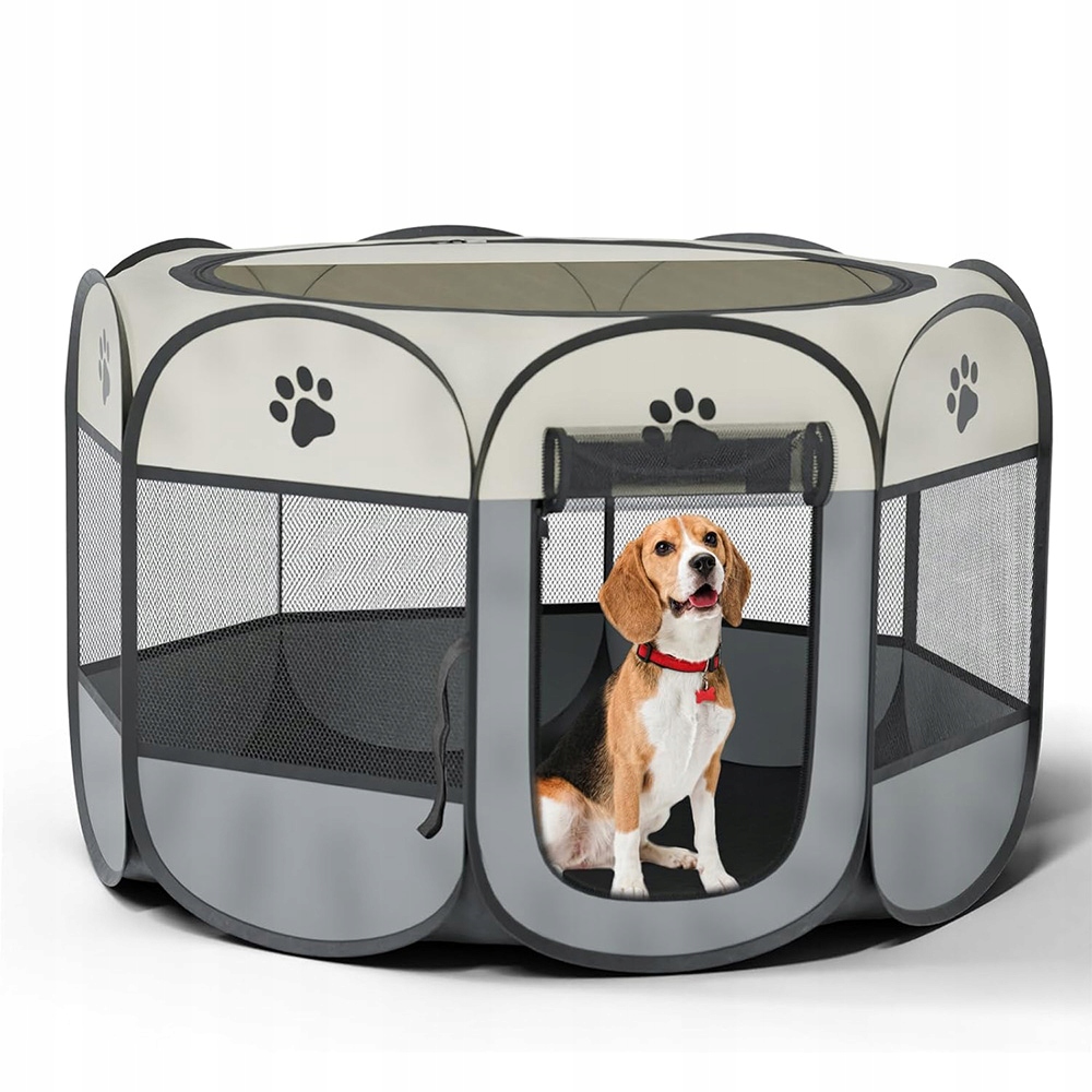 Levně Kotec Pro Psa Kočku, 74X74X43CM, Kotec Klec Pro Zvířata s taškou