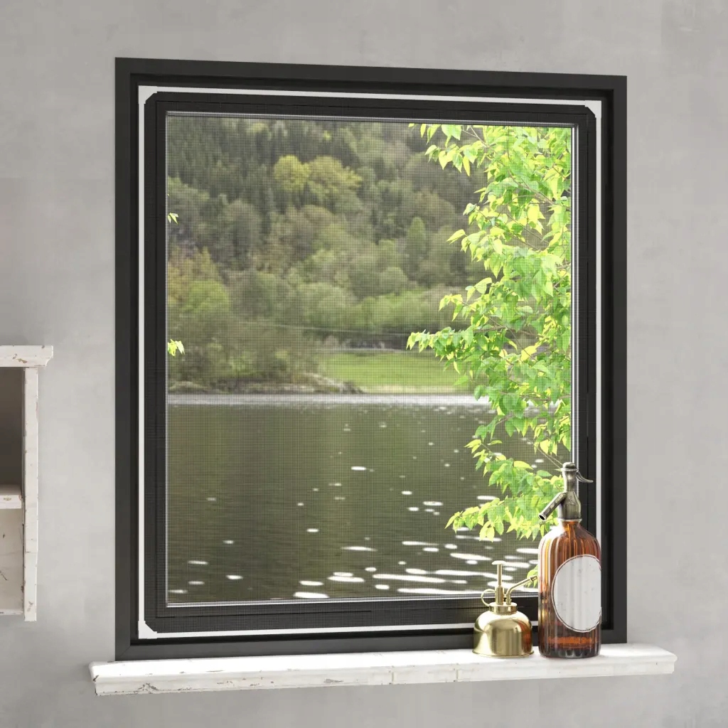 Magnetická okenní síť proti hmyzu bílá 120 x 140 cm Bílá 153853