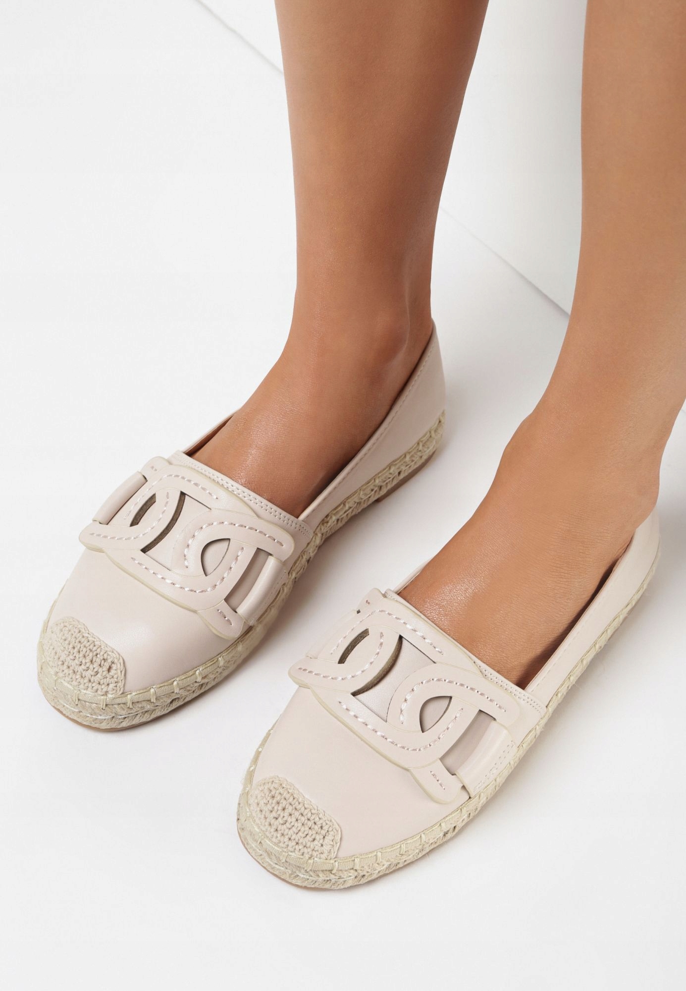 

Born2Be Beżowe Espadryle damskie 39 Ekoskóra