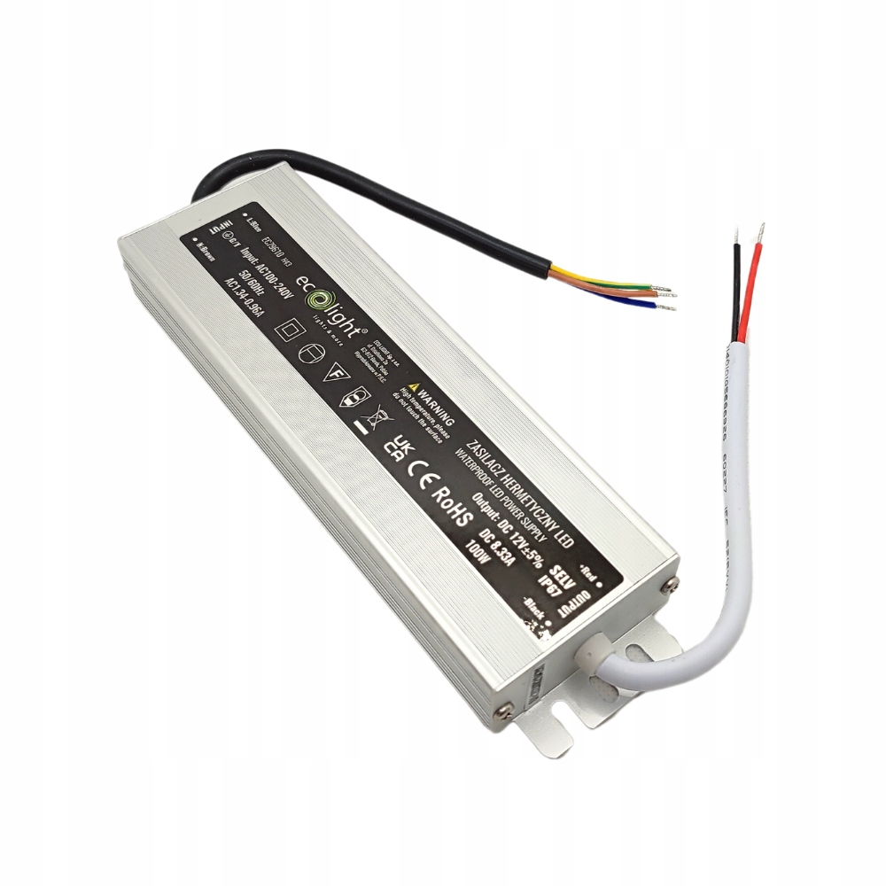 Zasilacz LED 12V 100W 8.3A HERMETYCZNY IP67