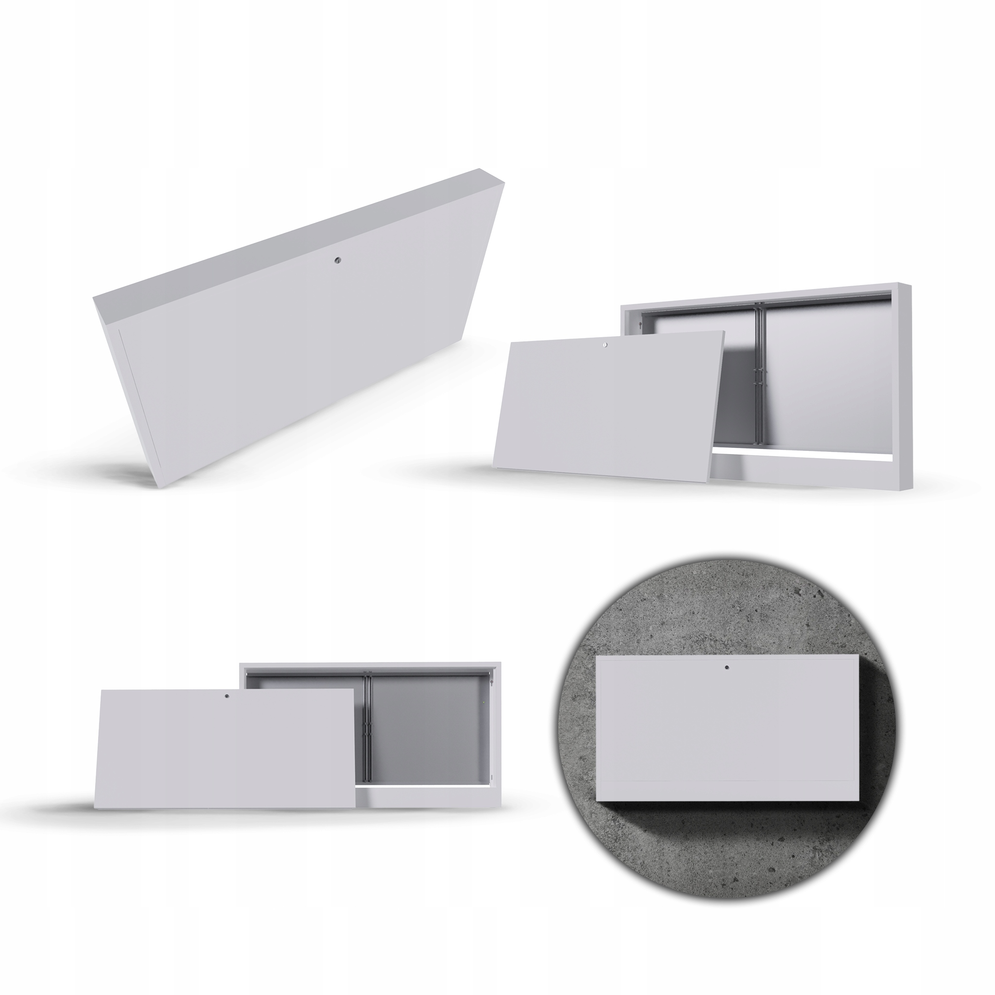 Nástenná Skrinka Pre Rozdeľovač 15-16 Ot./min., Biela