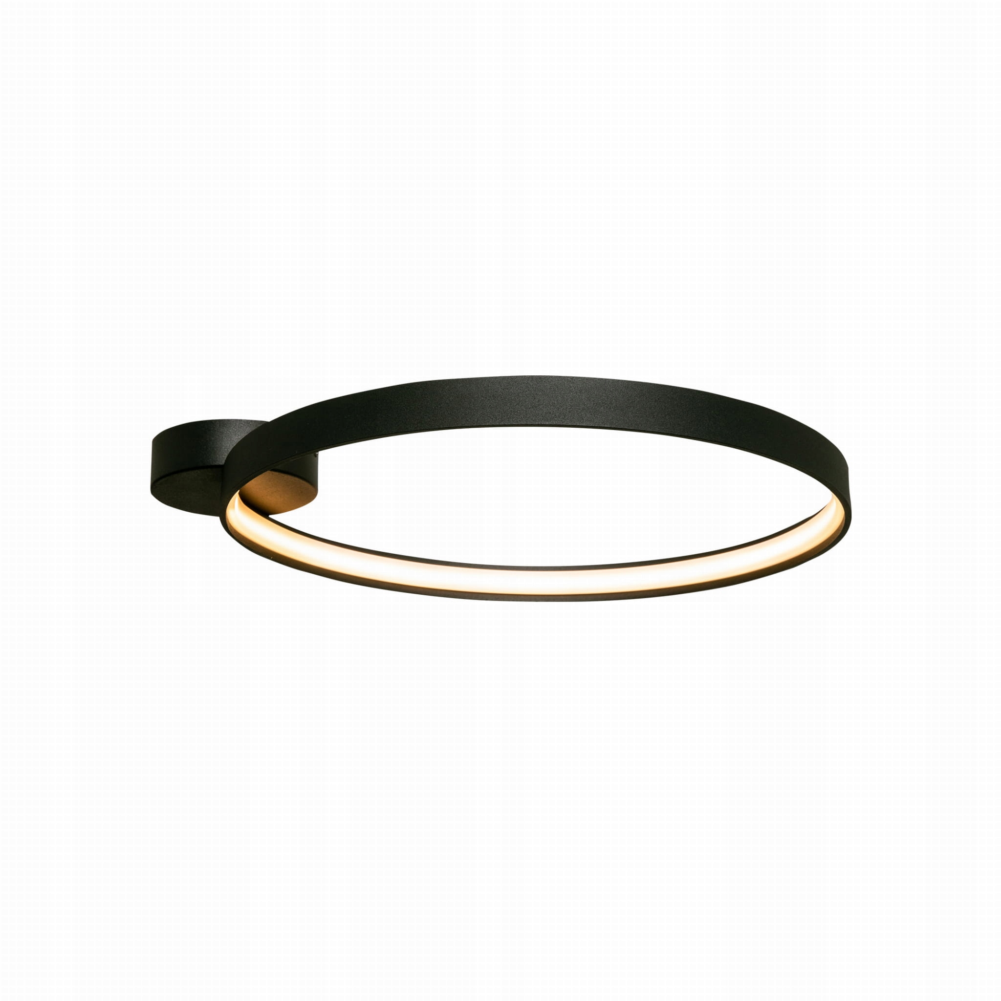 Lampa sufitowa czarny ring Ledcircle Zuma Line