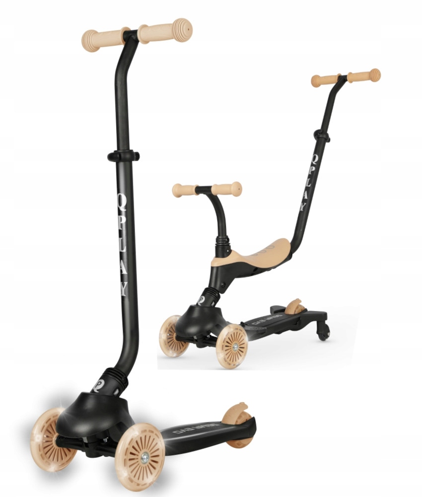 Qplay Jeździk Hulajnoga Sema Evo 3w1 Khaki 1-6 lat na Roczek