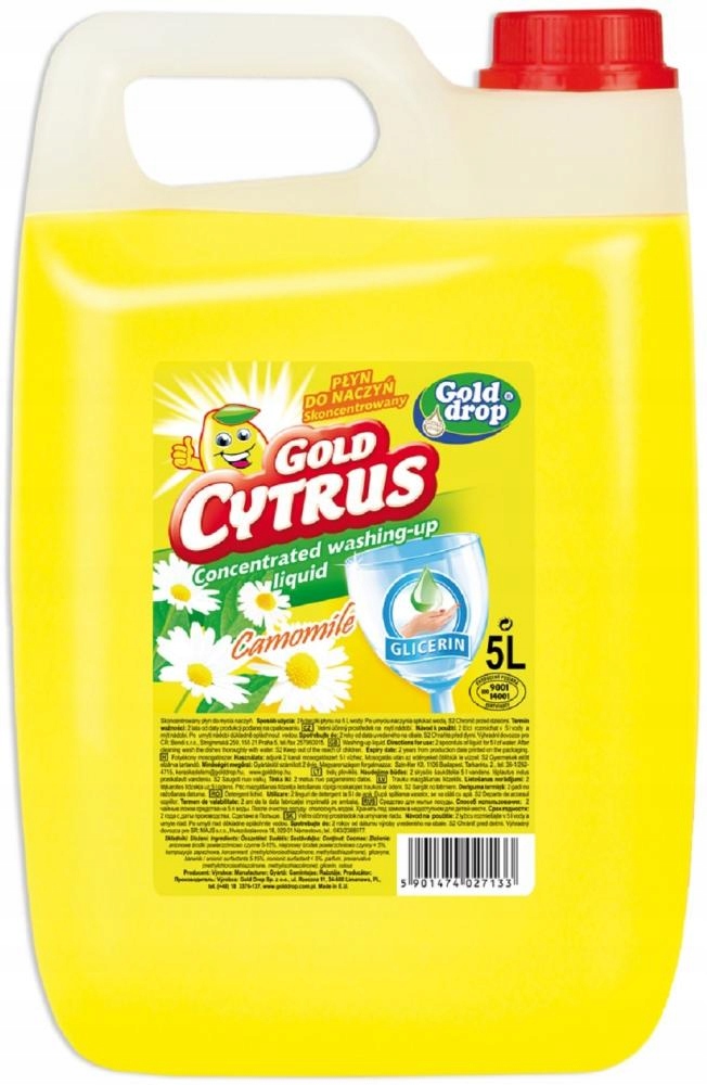 

Płyn do naczyń Gold Cytrus Gold Drop rumianko 5l