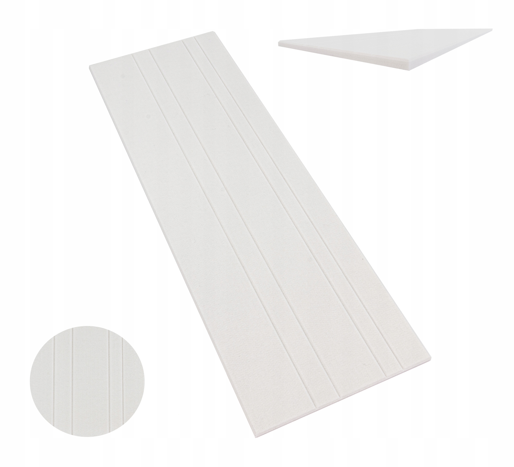 Akustický panel Filcový dekorativní 30x90 cm gr.1,2 cm Bílý kancelář atesty