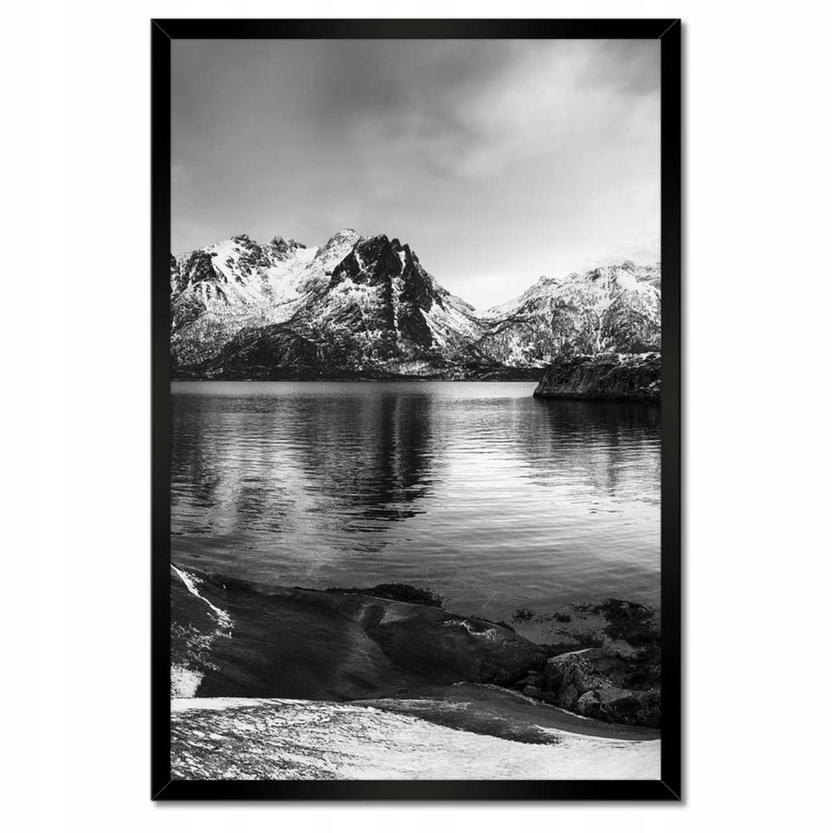 Plakáty v rámu 40x60 Zimní norské jezero