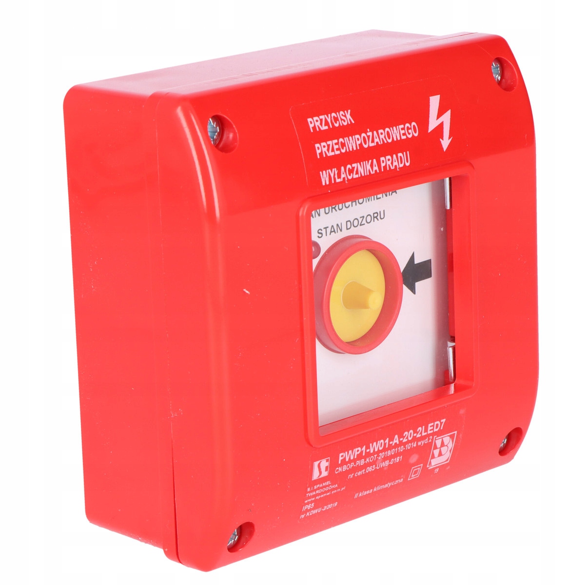Protipožární (ppoż) proudový spínač PWP1-W01-A-20-2LED7.