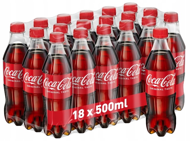 Levně Coca-Cola Sycený nápoj 18 x 500 ml [kauce]