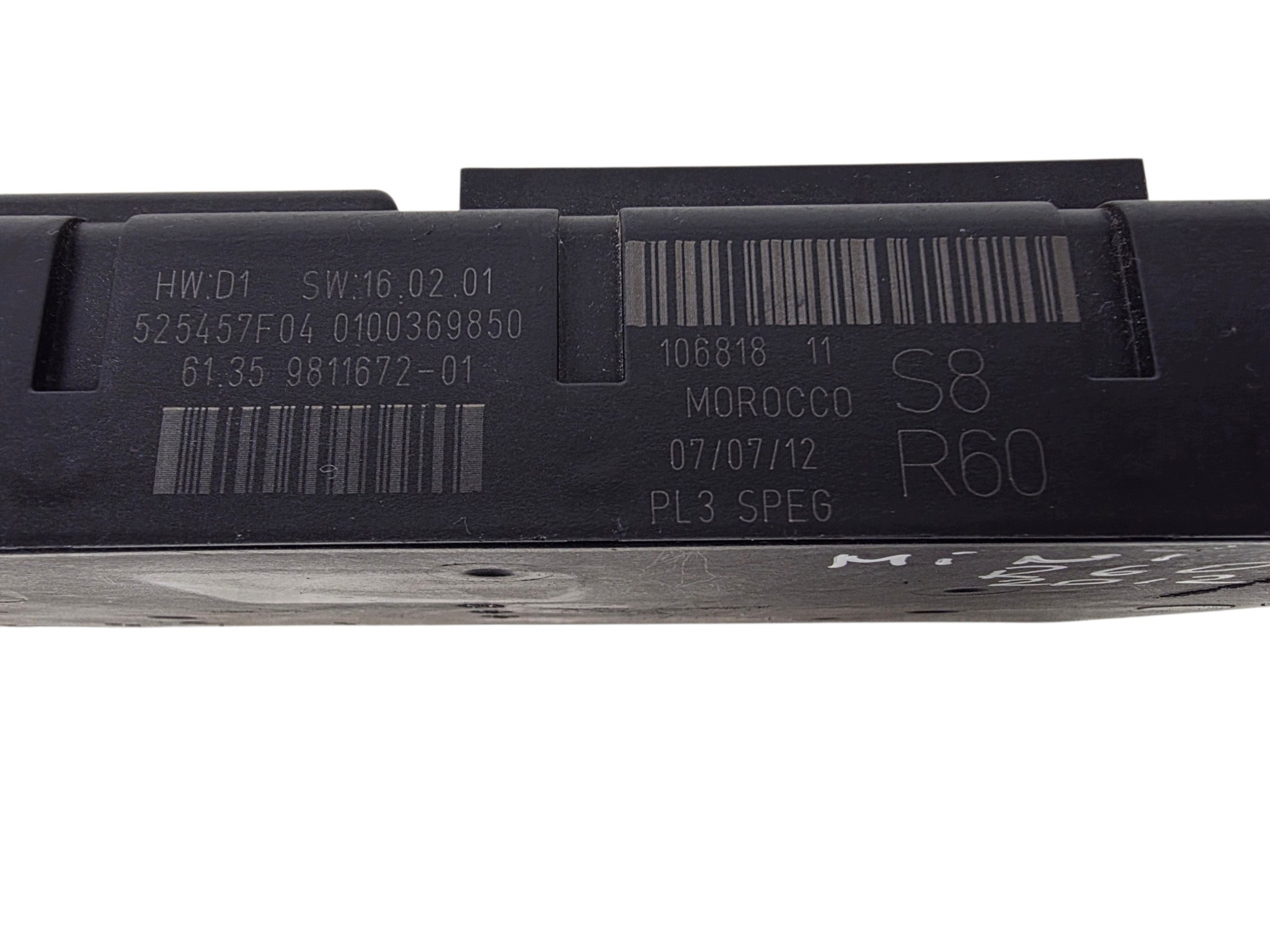 MINI R60 centralina fusibili modulo originale. BSI 9811672-01 525457F04