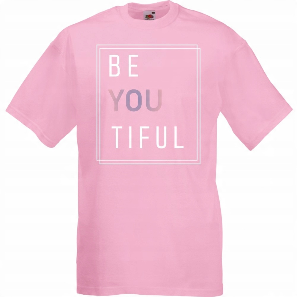 

Koszulka beyoutiful beautiful be you XXL różowa
