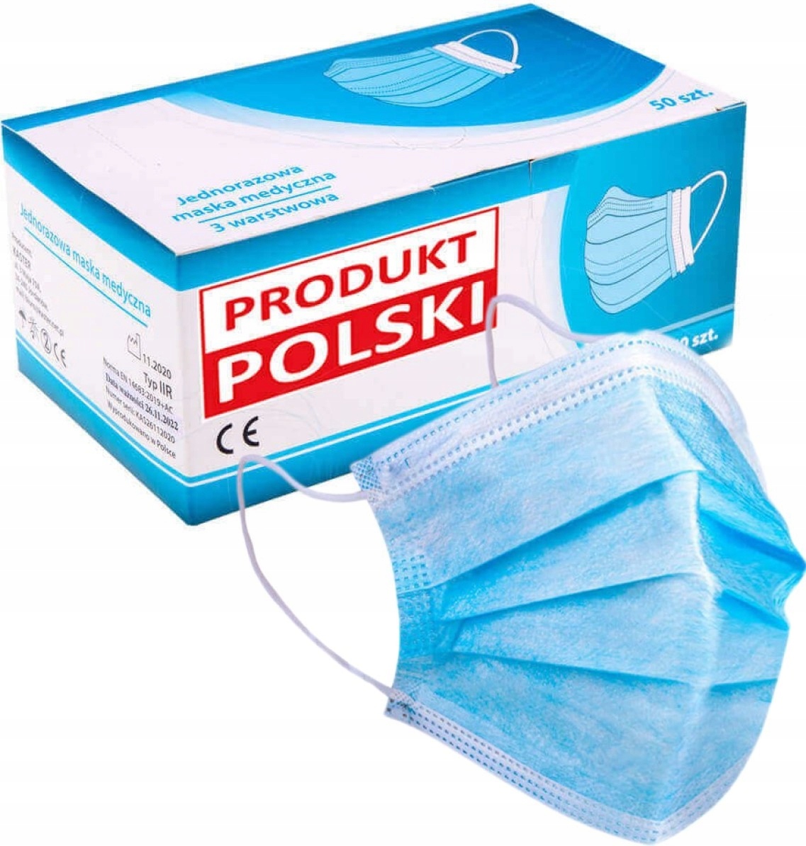 

Maska Maseczka Ochronna Chirurgiczna x50