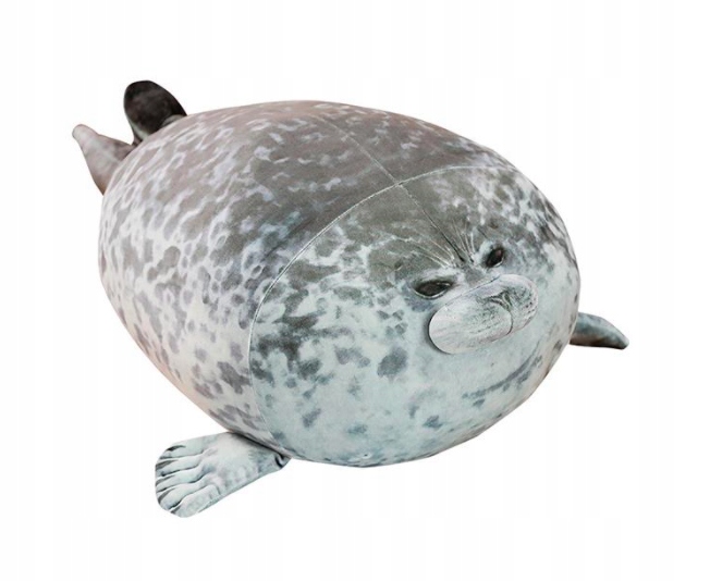 

Poduszka Foka Foczka Pufa Szara 80CM