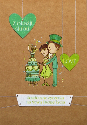

dla Młodej Pary Kartka Romantyczna TS48
