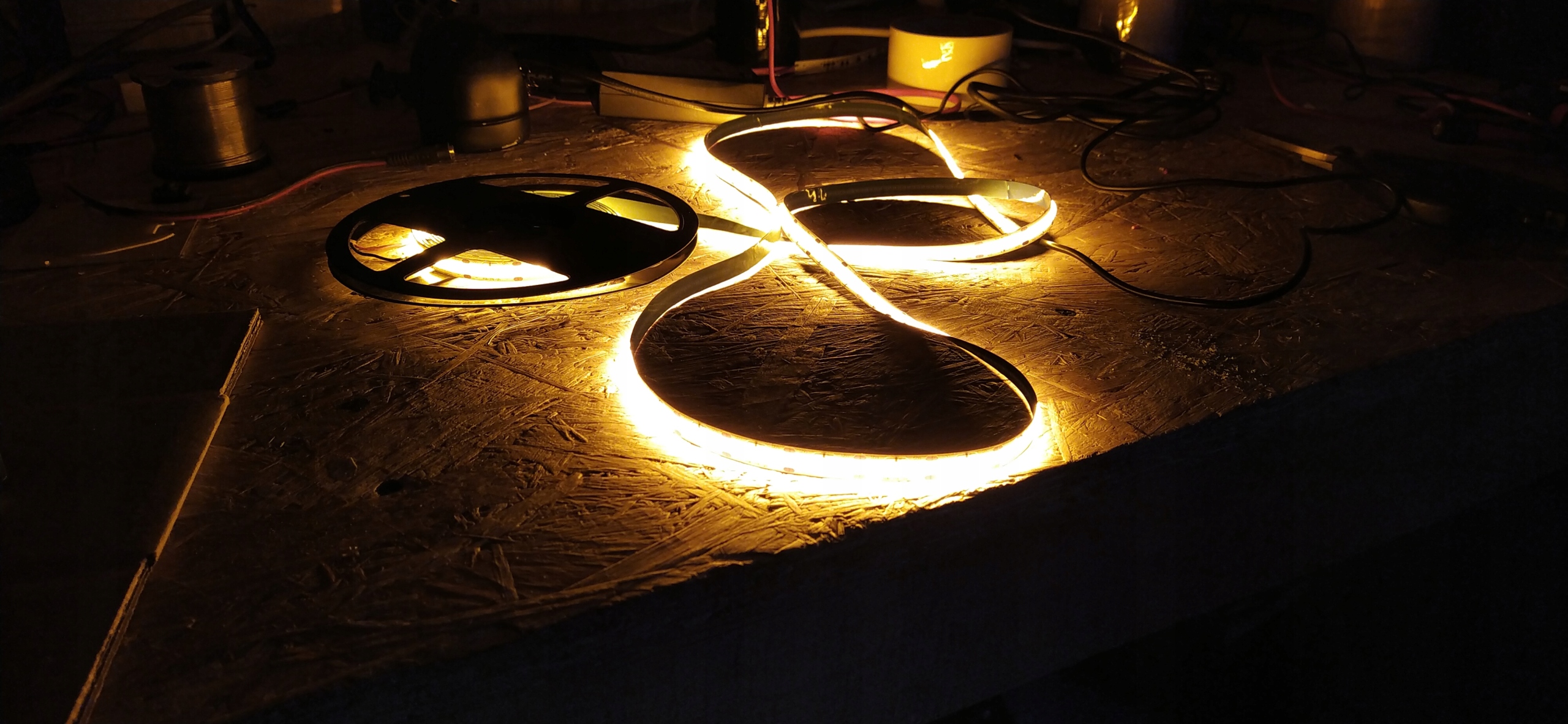 pomarańczowa taśma led cob neon pasek listwa 12V Marka inna