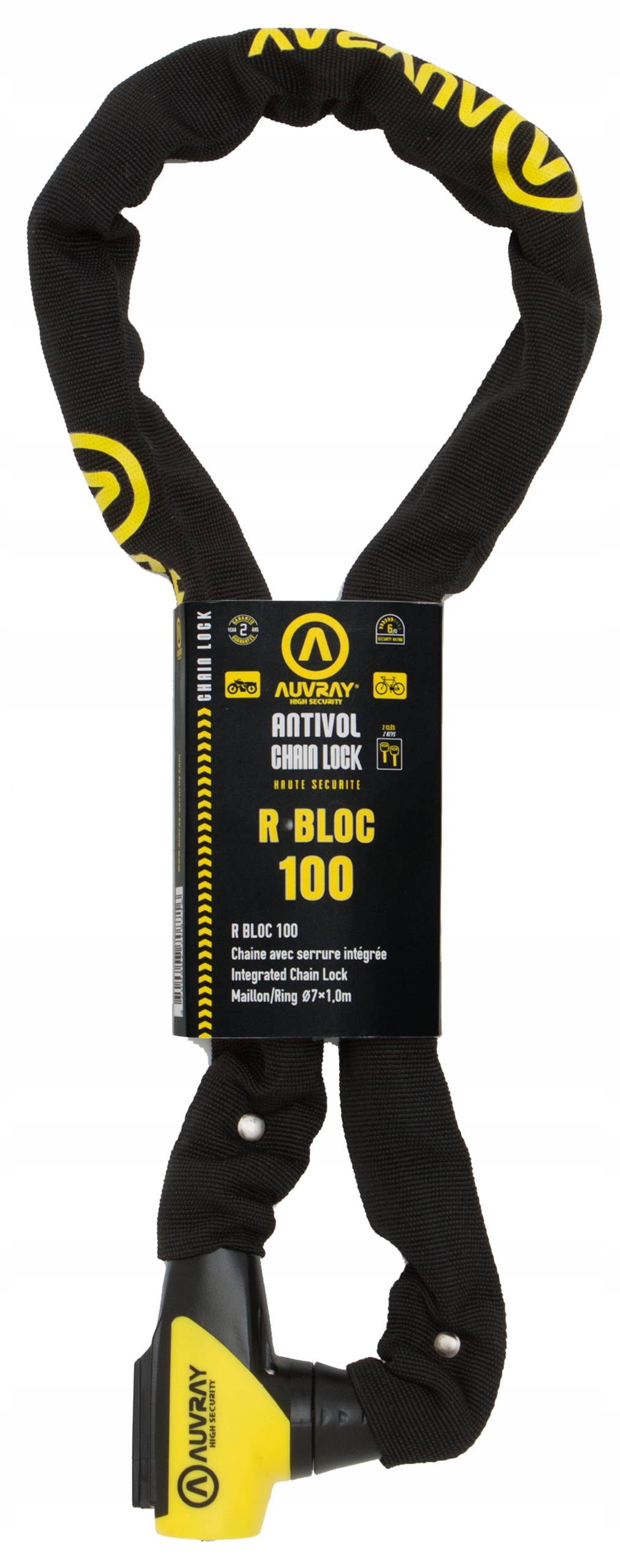 MOCNY LANCUCH Z ZAMKIEM AUVRAY RBL 100CM Manufacturer Auvray