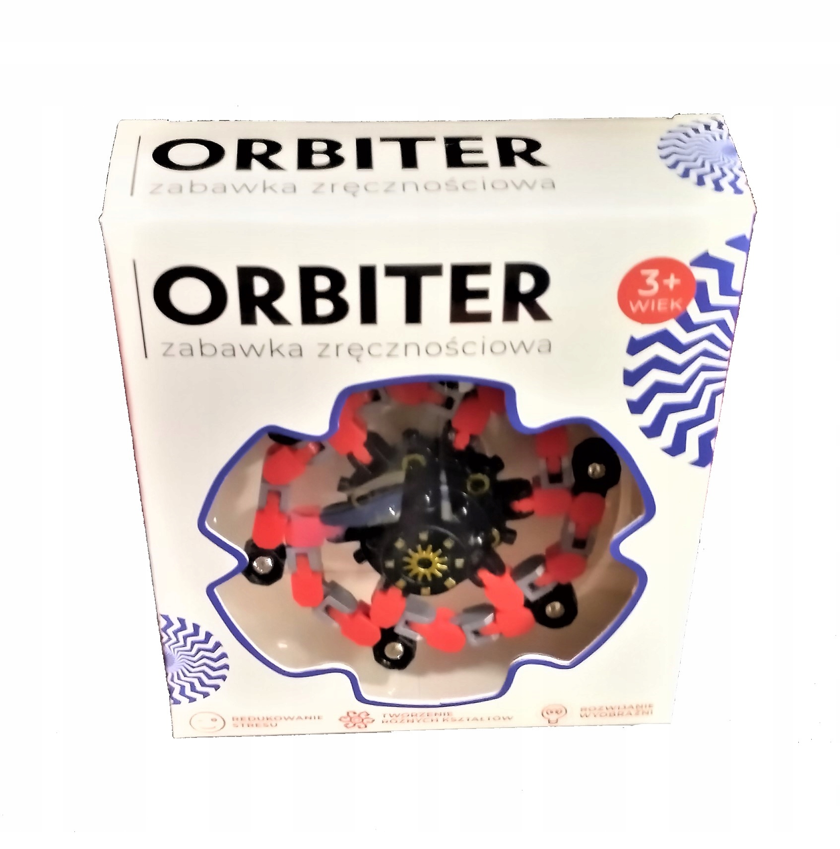 

Orbiter zabawka zręcznościowa czerwona Spinner