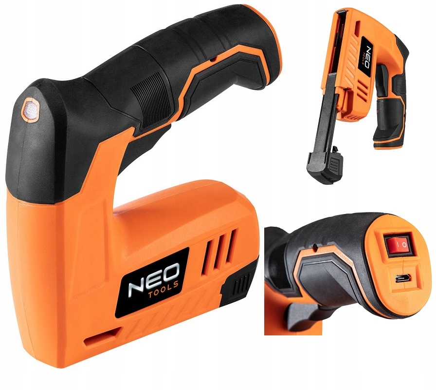 Zszywacz tapicerski 4V, zasilanie Usb Neo 16-050