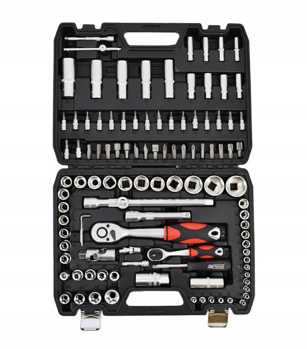 AWTOOLS ZESTAW KLUCZY 108el 1/2" / 1/4" uniwersalny