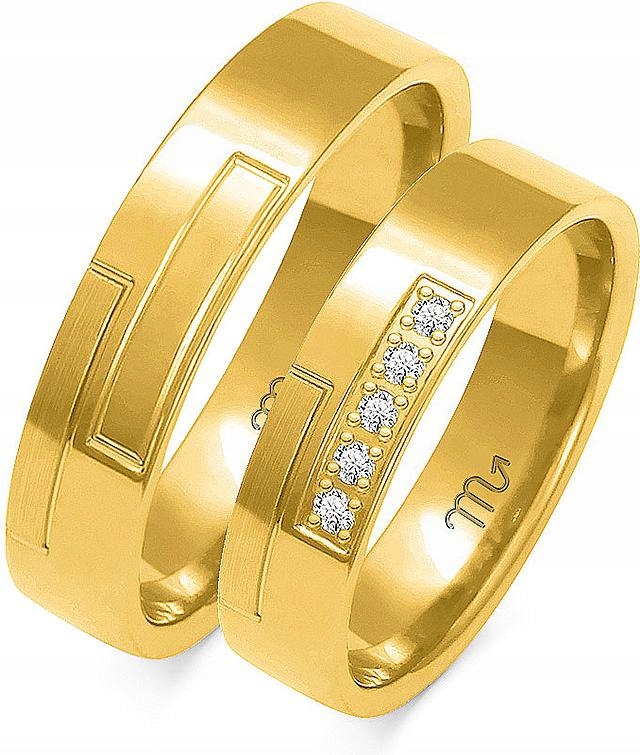 Zlatý snubní prsten s gravírováním, velikost 585, 26 27 28, dámský, pánský s gravírováním