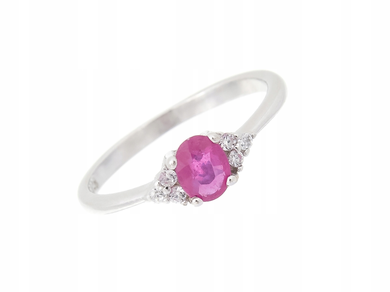 Vel Prstýnek .17 S Přírodním Rubín Dárek