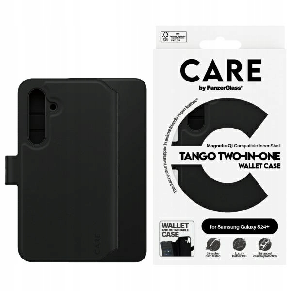 Care by PanzerGlass Funkce Tango 2v1 Wallet Sam S24+ černá/černá 1164