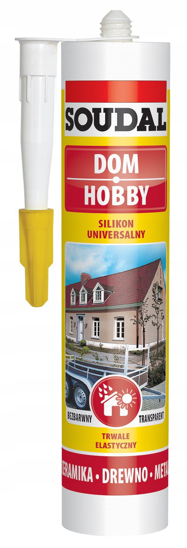 SOUDAL Silikon uniwersalny 280ml bezbarwny