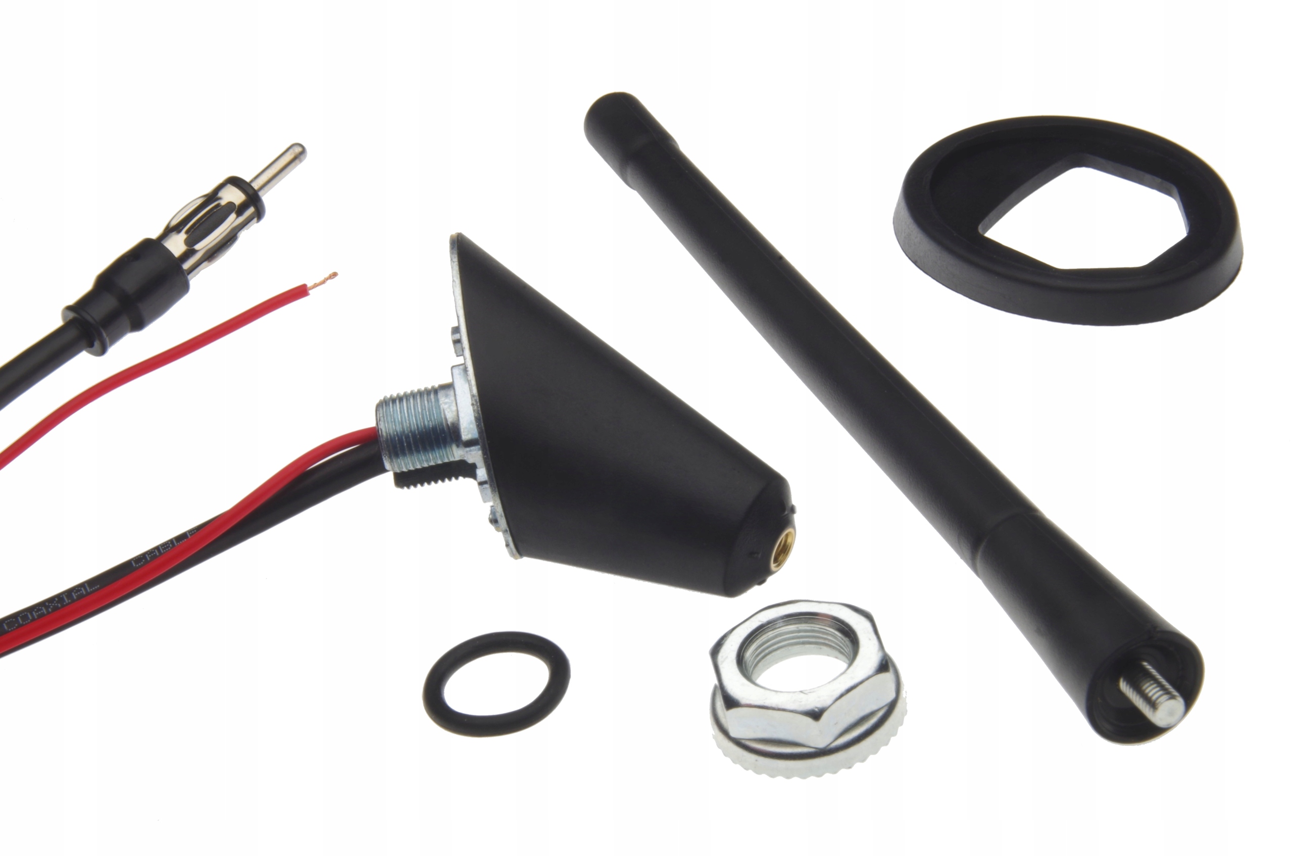 

Krótka 18cm antena dachowa ze wzmacniaczem do Vw