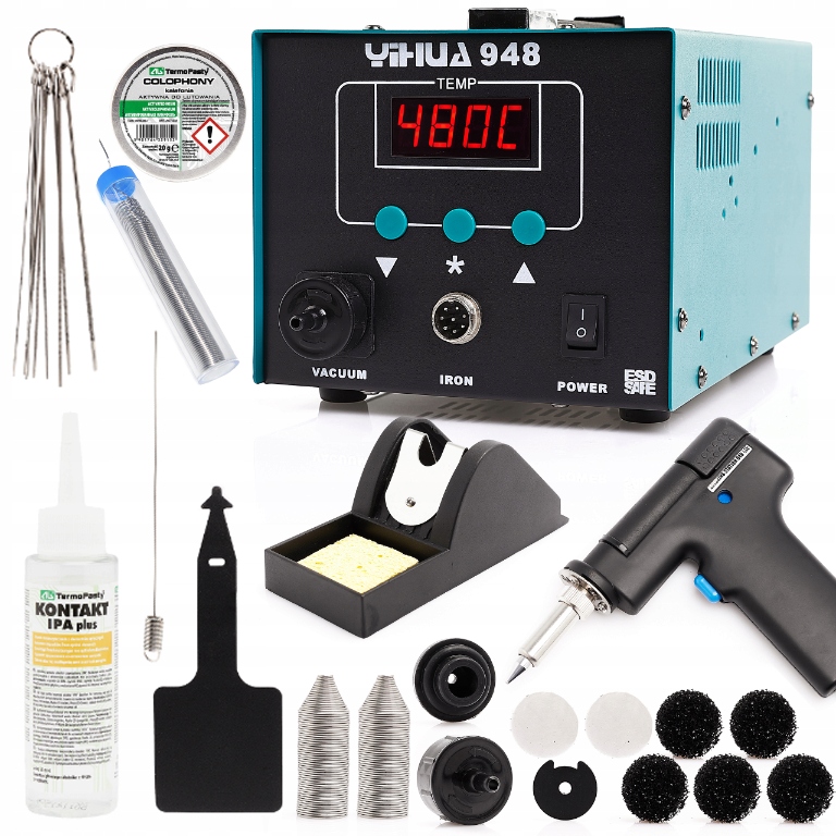Set Stanice 2V1 Odpáječka Páječka Yihua 948 75W Kalafuna Cín Ipa