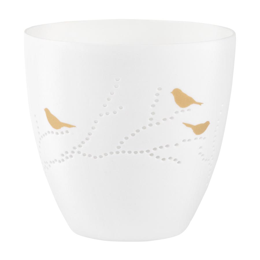 Svícen na čajovou svíčku Birds Rader